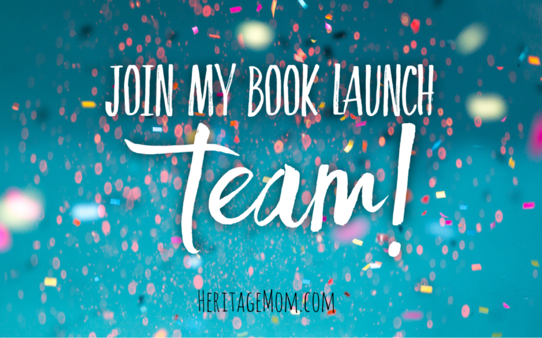 Join My Book Launch Team!