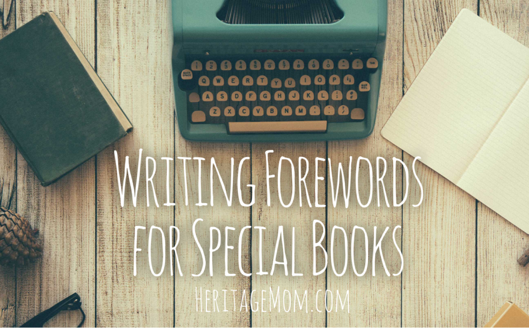 Writing Forewords for Special Books