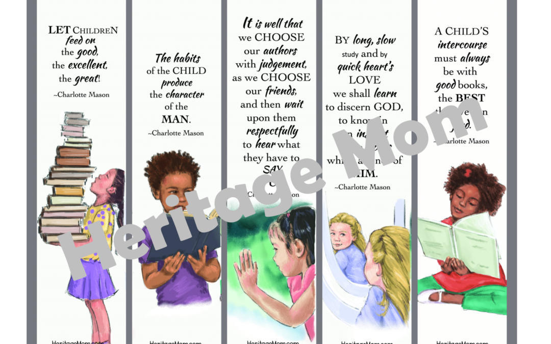 Thoughtful Charlotte Mason Bookmark Printable